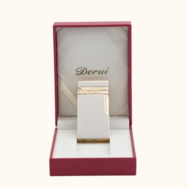 Luxury Flip Golden Lighter, Classic Stylish Crisp Sound, Flint Side Slip Ignition Soft Flame Metal Bright Sound Lighter, Butane Gas Rechargeable Wheeled Lighter